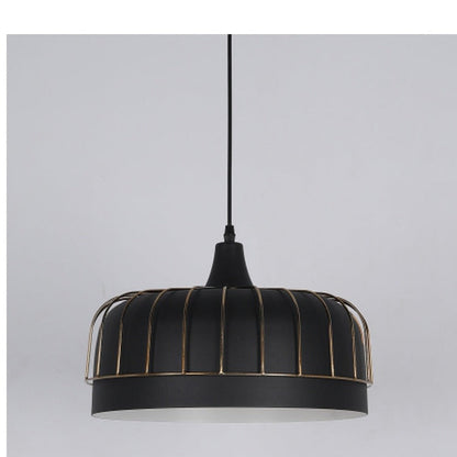 JS-GL-0021-GD - GOLD & BLACK & WHITE Metal Hanging Light
