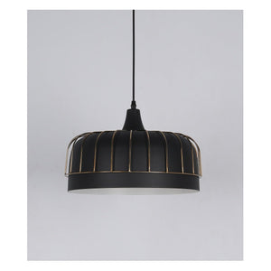 JS-GL-0021-GD - GOLD & BLACK & WHITE Metal Hanging Light