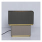JS-GL-0021 GR - Texture Blue & Texture Beige & Gold Metal Modern Table Lamp