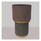 JS-GL-0026-T BL-GR - Texture Blue & Texture Green & Gold Metal Modern Table Lamp