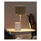 JS-GL-0046-T GR - Texture Green & Beige & Gold Metal Modern Table Lamp