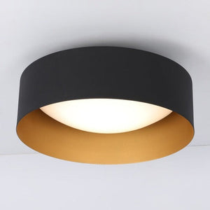 JS-GL-0053C-B - Gold & Black Metal & Acrylic Led Ceiling Light