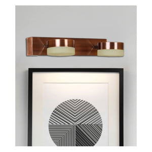 JS-GL-0060-2AC - ANTIQUE COPPER METAL & ACRYLIC Led Picture Lights