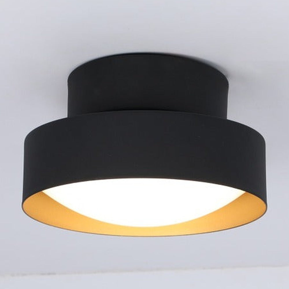 JS-GL-0063C-S - Gold & Black Metal & Acrylic Led Ceiling Light