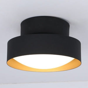 JS-GL-0063C-S - Gold & Black Metal & Acrylic Led Ceiling Light