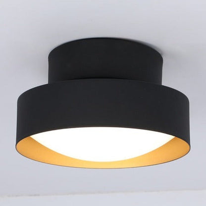 JS-GL-0063C-S - Gold & Black Metal & Acrylic Led Ceiling Light