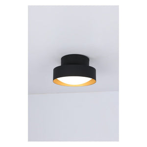 JS-GL-0063C-S - Gold & Black Metal & Acrylic Led Ceiling Light