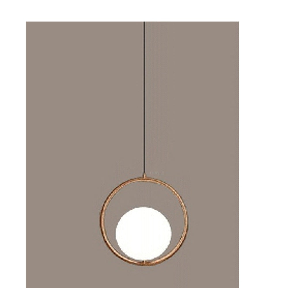 JS-GL-0156-1 - ANTIQUE BRASS METAL BRASS Modern Hanging Light