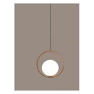 JS-GL-0156-1 - ANTIQUE BRASS METAL BRASS Modern Hanging Light