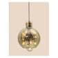 JS-GL-0157-1AM - ANTIQUE BRASS METAL Glass Hanging Light