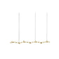 JS-GL-01622-ZM - Gold Metal & Acrylic Led Chandelier