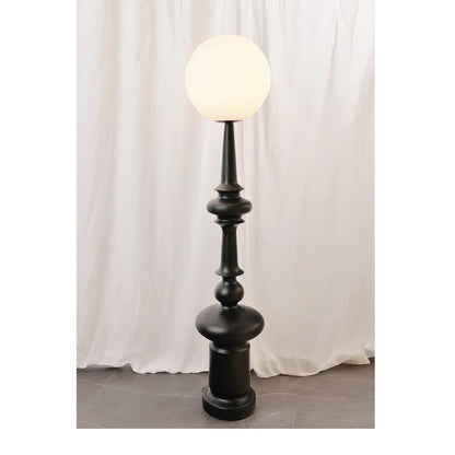 JS-GL-023-F - Black Metal & Resin & Acrylic Modern Floor Lamp