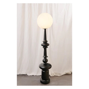JS-GL-023-F - Black Metal & Resin & Acrylic Modern Floor Lamp