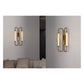 JS-GL-023-UW - Antique Brass Metal & Acrylic Modern Wall Light