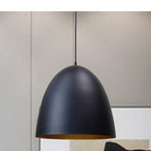 JS-GL-024-1BK - BLACK & GOLD Metal Hanging Light