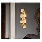 JS-GL-025-6 - ANTIQUE BRASS METAL & GLASS Artistic Wall Light