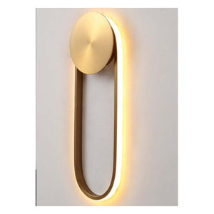JS-GL-026-UW - ANTIQUE BRASS METAL & ACRYLIC Led Wall Light