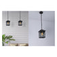 JS-GL-0345-C - Rustic Grey Glass Metal Hanging Light