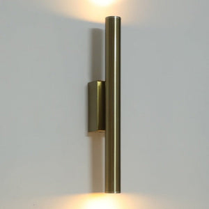 JS-GL-05190-AB - Antique Brass Metal & Acrylic Modern Wall Light