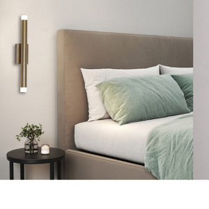 JS-GL-05290-2 - Antique Brass Metal & Acrylic Modern Wall Light