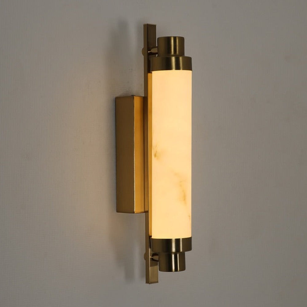JS-GL-090-1 - Antique Brass Metal & Resin Modern Wall Light