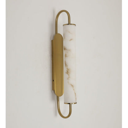 JS-GL-091-W - Antique Brass Metal & Resin Modern Wall Light