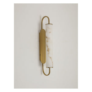 JS-GL-091-W - Antique Brass Metal & Resin Modern Wall Light
