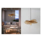 JS-GL-10080-1 - Black Metal & Raﬁa Modern Hanging Light