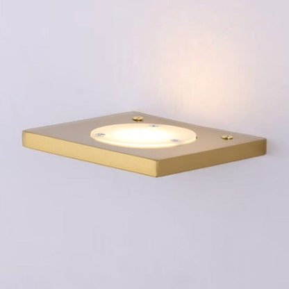 JS-GL-10201-1W - Antique Brass Metal & Acrylic Modern Wall Light
