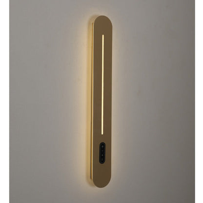 JS-GL-103-600 - French Gold Metal & Onxy Marble Wall Light