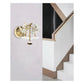 JS-GL-1047-W - French Gold Metal & Crystals Crystal Wall Light