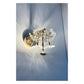 JS-GL-1047-W - French Gold Metal & Crystals Crystal Wall Light