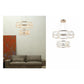 JS-GL-1049-800+500 - French Gold Metal & Acrylic Led Chandelier