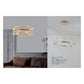 JS-GL-1055-600A - French Gold Metal & Acrylic Led Chandelier