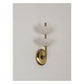 JS-GL-1068-2 - Antique Brass Metal & Onyx Marble Wall Light