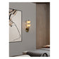 JS-GL-1068-2 - Antique Brass Metal & Onyx Marble Wall Light
