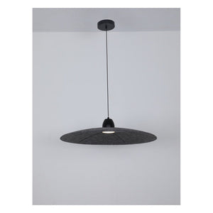JS-GL-1072-600 GY - Grey Metal & Acoustic Modern Hanging Light