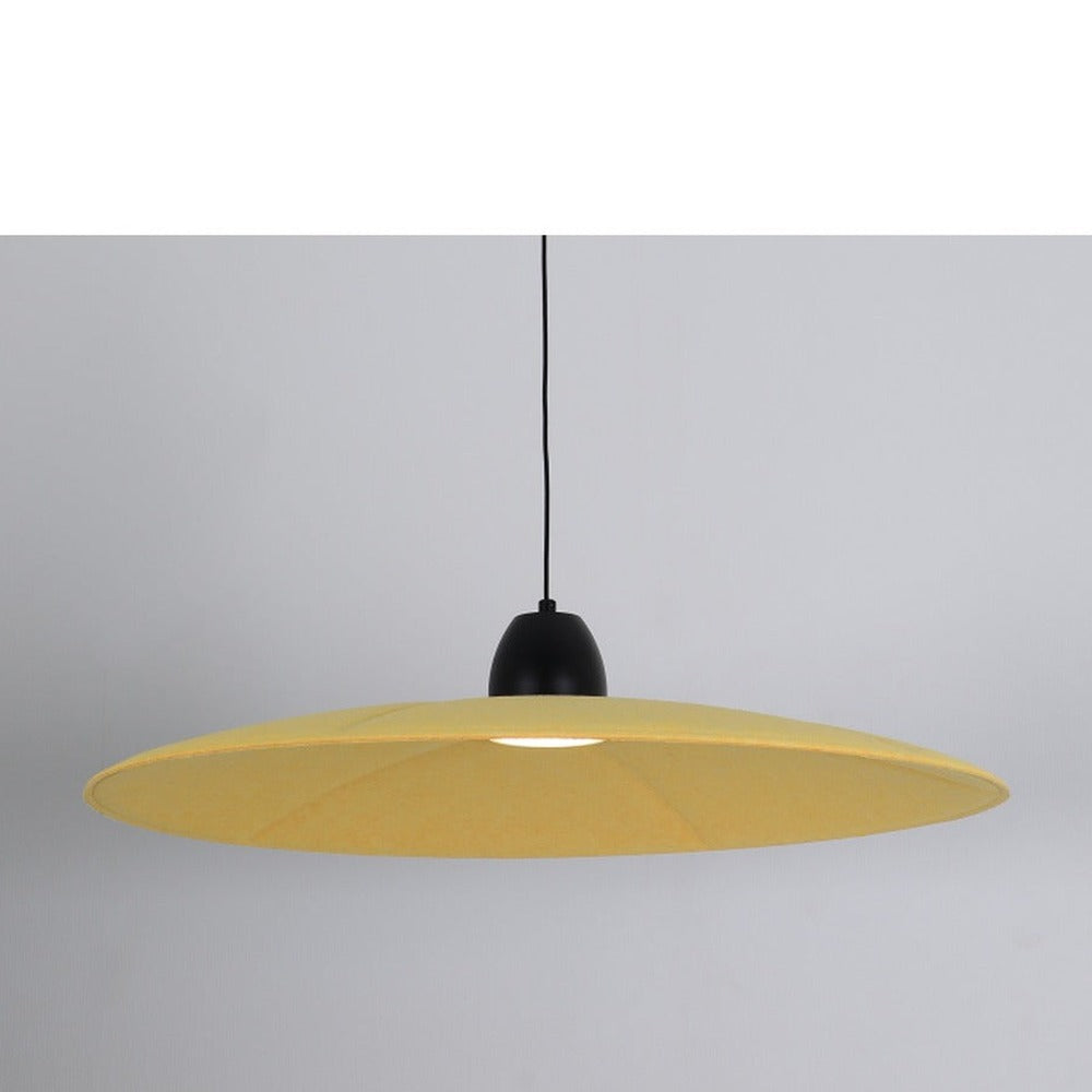 JS-GL-1073-600 YL - Yellow Metal & Acoustic Modern Hanging Light