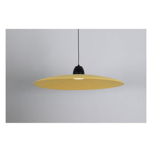 JS-GL-1073-600 YL - Yellow Metal & Acoustic Modern Hanging Light