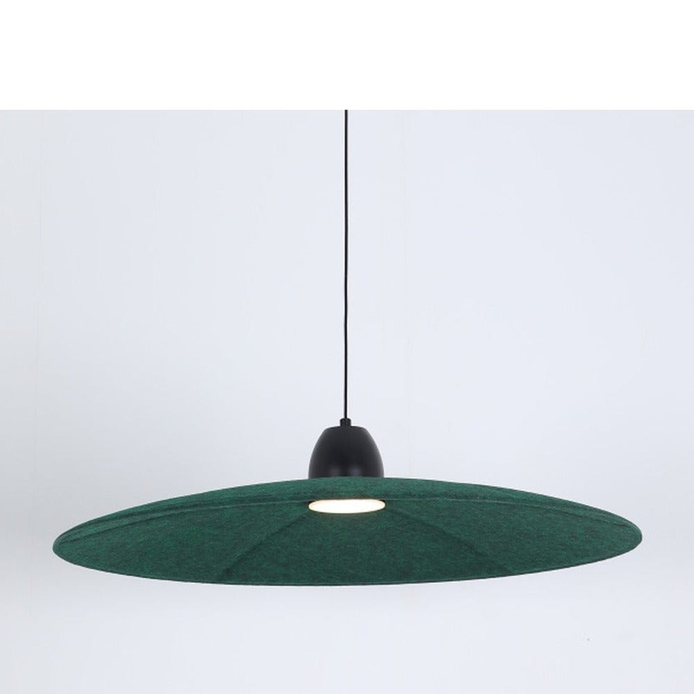 JS-GL-1074-600 GR - Green Metal & Acoustic Modern Hanging Light