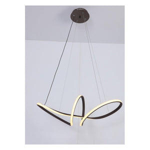 JS-GL-10827 - BLACK METAL Led Hanging Light