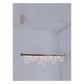 JS-GL-1086-900 - French Gold Metal & Acrylic Led Chandelier