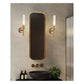 JS-GL-1161-1 - Antique Brass Metal & Acrylic Marble Wall Light