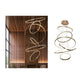 JS-GL-1163-6RG - Rose Gold Metal & Acrylic Modern Hanging Light