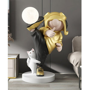 JS-GL-1201 - Resin Modern Floor Lamp