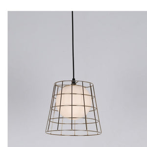 JS-GL-1278-1AB - GOLD GLASS Metal Hanging Light