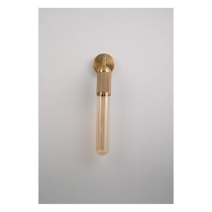 JS-GL-1535-1 - Antique Brass Metal & Glass Modern Wall Light