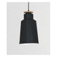 JS-GL-16019-195 - BLACK & WHITE WOOD Metal Hanging Light