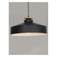 JS-GL-16019-400 - BLACK & WHITE WOOD Metal Hanging Light