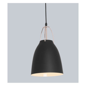 JS-GL-16035-200 WH - BLACK & WHITE & CHROME Metal Hanging Light